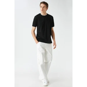 Koton Basic Cotton T-Shirt. Crew Neck Short Sleeved.