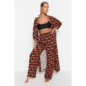 Trendyol Geometric Pattern Woven Trousers