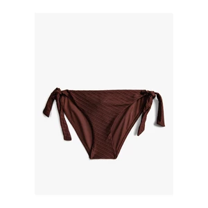 Koton Textured Bikini Bottoms with Binding Detail at the Sides.