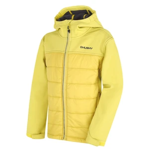 Husky Swany K 122, lime green Dětská softshell plněná bunda