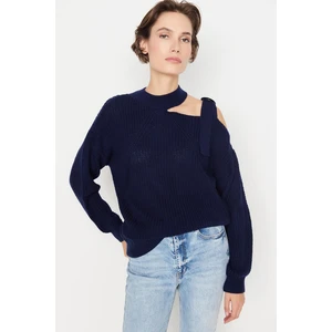 Trendyol Sweater - Dark blue - Regular fit