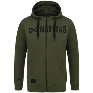 Navitas mikina core zip hoody green - l