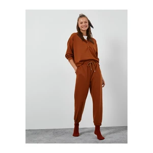 Koton Pajama Bottoms - Brown - Joggers