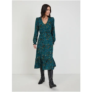 Dark green women's patterned midishats ORSAY - Ladies