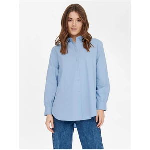 Light blue ladies shirt ONLY Nora - Ladies