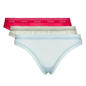 Calvin Klein 3 PACK - dámske nohavičky Bikini QD3804E -6VW S