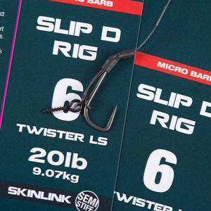 Nash návazec slip d rig micro barbed 9,07 kg - velikost 6