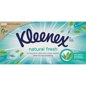 Kleenex Natural Fresh Box papírové kapesníky 64 ks