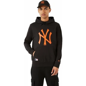 New York Yankees Felpa MLB Seasonal Team Logo Black/Orange L