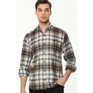 G702 DEWBERRY MEN'S SHIRT-COFFEE