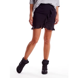 Black women´s skirt with a frill