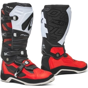 Forma Boots Pilot Noir-Rouge-Blanc 39 Bottes de moto