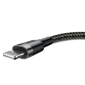 Baseus Cafule Cable USB/Lightning 2.4A 0.5m, szürke/fekete