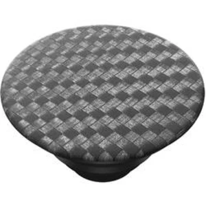 Stojan na mobil POPSOCKETS Carbonite Weave N/A, čierna, strieborná