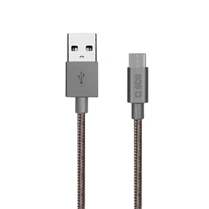 SBS fonott adatkábel USB 2.0 / USB-C hossz 1,5 méter