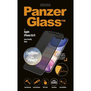 Temperált védőüveg PanzerGlass CamSlider privát szűrővel Apple iPhone 11/XR, fekete