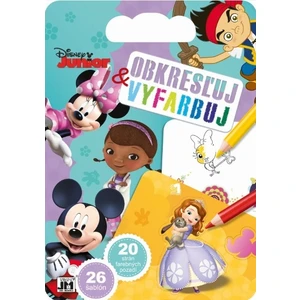 Obkresľuj a vyfarbuj Disney Junior [Papírenské zboží]