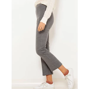 Dark grey shortened trousers CAMAIEU - Women