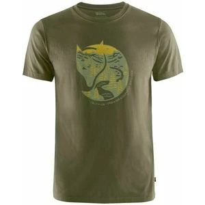 Tričko Fjällräven Arctic Fox T-shirt - Dark Olive Velikost: XXL