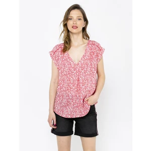 Red Patterned Blouse CAMAIEU - Women