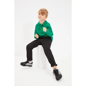 Trendyol Black Elastic Waist Boy Woven Trousers