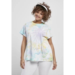 Ladies Tie Dye Boyfriend Tee Pastel