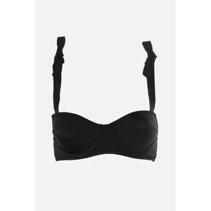 Trendyol Black Underwire Tie Detailed Bikini Top