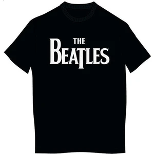 The Beatles Tricou Drop T Logo Negru XL