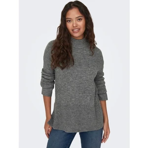 Women's grey brindle sweater JDY Elanora - Women