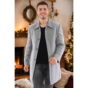 PLT8365 DEWBERRY MEN'S COAT-STRAIGHT GREY