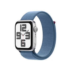 Apple Watch SE/44mm/Silver/Sport Band/Winter Blue