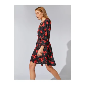 Koton Long Sleeve Floral Dress