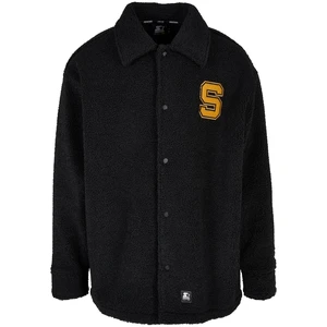 Starter Sherpa Shirt Jacket Black