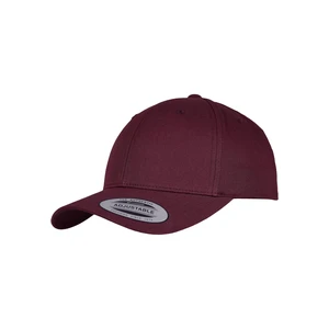 Curved classic maroon-colored snapback