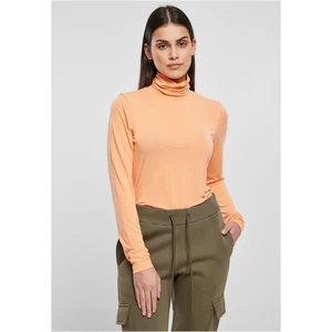 Women's modal turtleneck UC - papaya