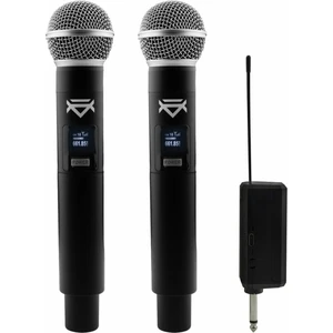 Veles-X Dual Wireless Handheld Microphone Party Karaoke System with Receiver Zestaw bezprzewodowy 195 - 211 MHz