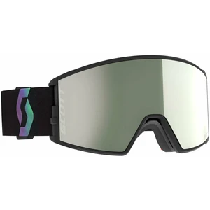 Scott React AMP Pro Goggle Black/Aurora Green/AMP Pro White Chrome Síszemüvegek