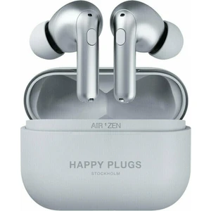 Slúchadlá Happy Plugs Air 1 Zen strieborná bezdrôtové slúchadlá • výdrž až 30 hod. • frekvencia 20 Hz až 20 kHz • citlivosť 107 dB • impedancia 16 ohm