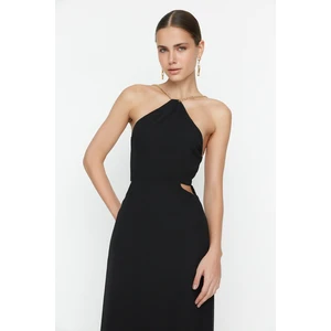 Trendyol Black Detailed Evening Dress & Graduation Dress