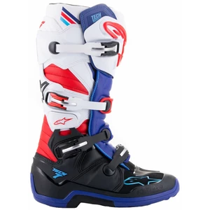 Alpinestars Tech 7 Boots Black/Dark Blue/Red/White 44,5 Motorradstiefel