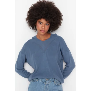 Trendyol Sweater - Blue - Regular fit