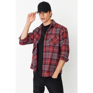 Trendyol Shirt - Burgundy - Regular fit