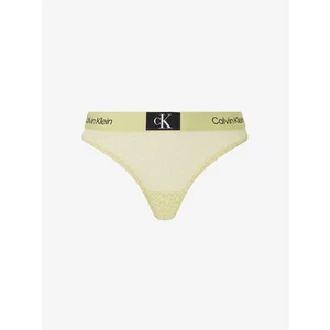 Světle žlutá dámská tanga Calvin Klein Underwear - Dámské