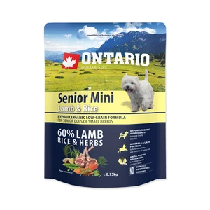 Ontario Senior Mini Lamb & Rice 0,75kg