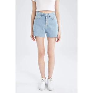 DEFACTO Mom Fit High Waisted Mini Jean Short