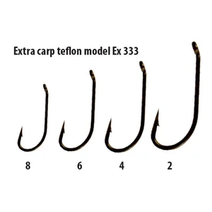 Extra carp háčiky teflon séria  ex 333   ( 10ks v balení)-veľkosť 4