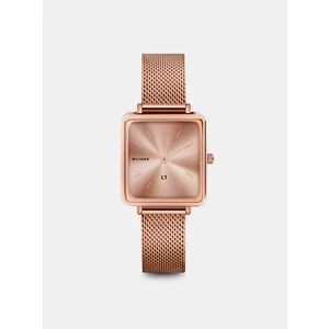 Women's watch with stainless steel belt in pink-gold Millner Royal