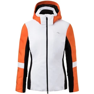 Kjus Formula Womens Ski Jacket White/Kjus Orange 34