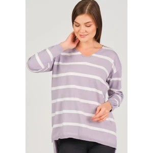 Z6692 DEWBERRY WOMEN'S SWEATER-LILA