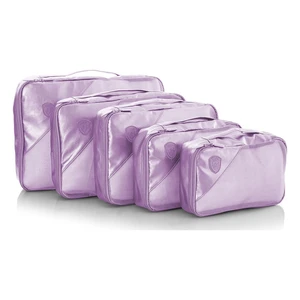 Heys Metallic Packing Cube 5pc Lilac